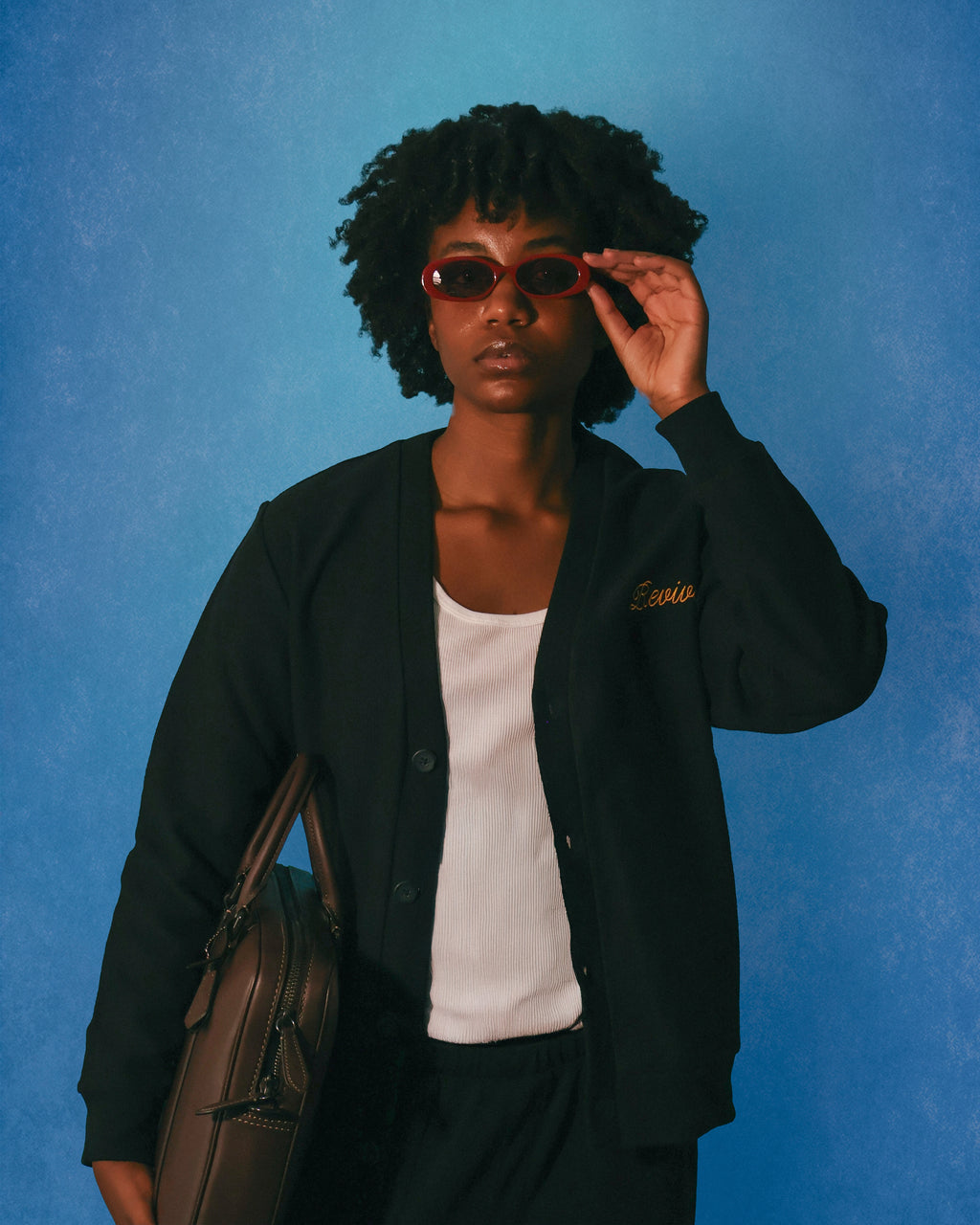 Script Corduroy Cardigan